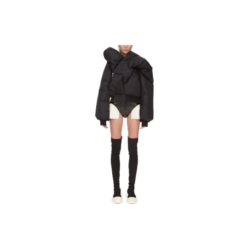 Rick Owens DRKSHDW Doll Asymmetric Padded Bomber Jacket-2
