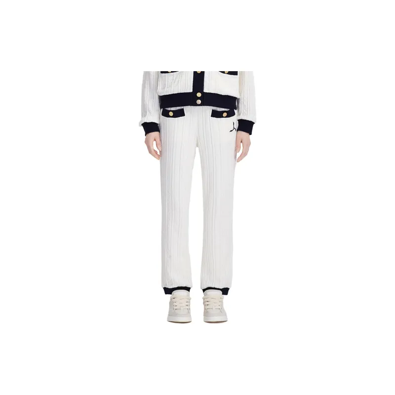 LI NING 1990 Classic Collection Casual Pants Women's Ivory-2