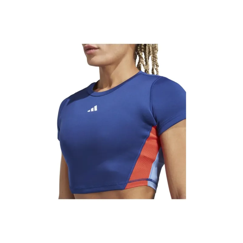 Adidas Crop Tops Women's Blue-4