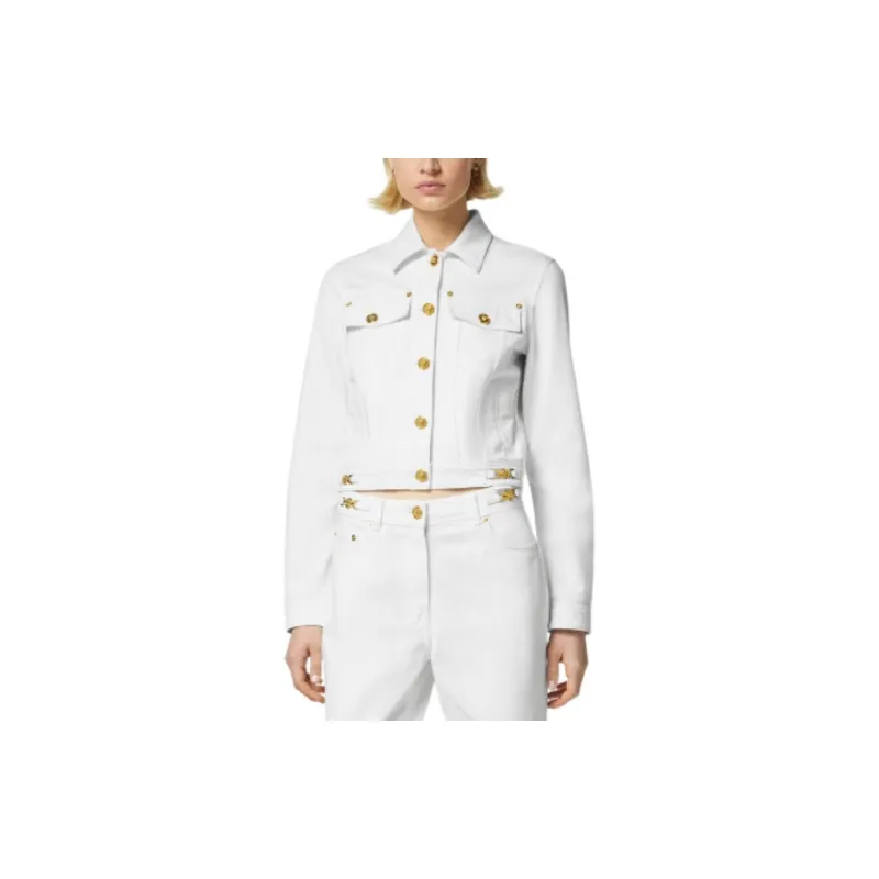 VERSACE Medusa Head buttons Denim Jacket-1
