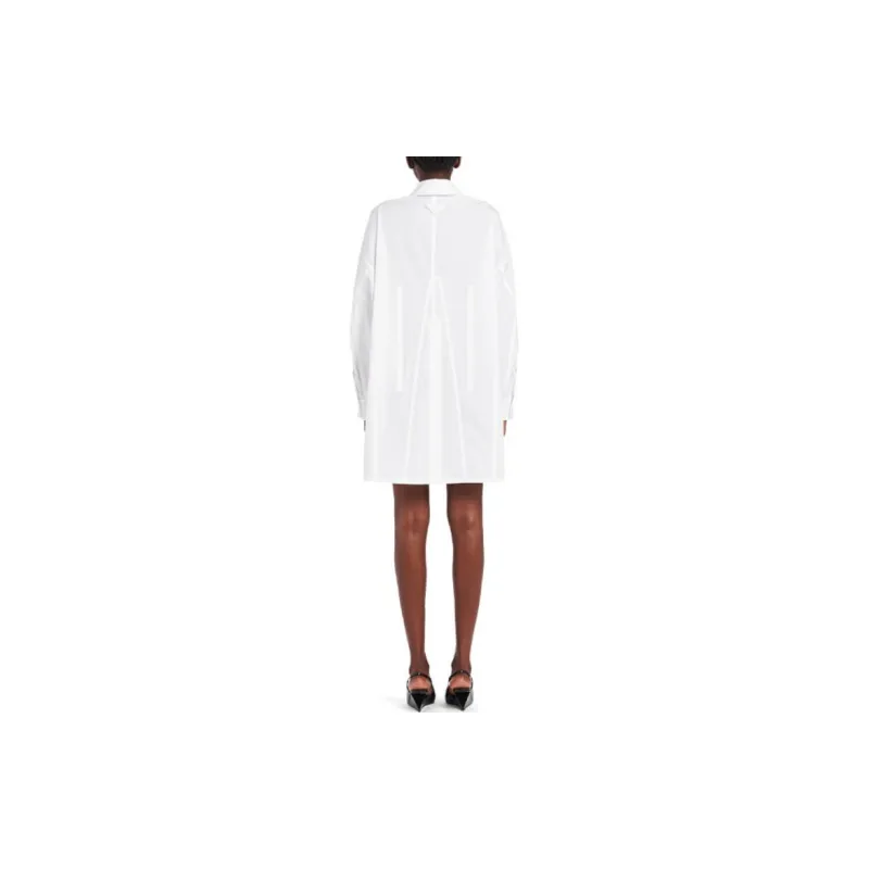 PRADA SS22 Long-Sleeved Dresses Women's White-2