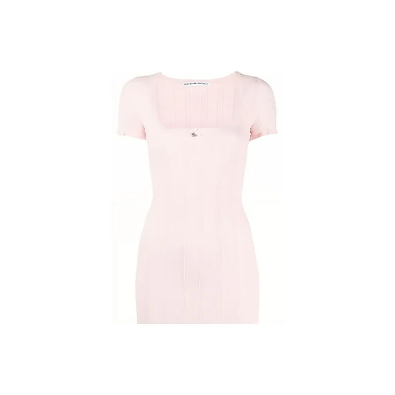 Alexander Wang Short Sleeved Dresses Women's Pink-4