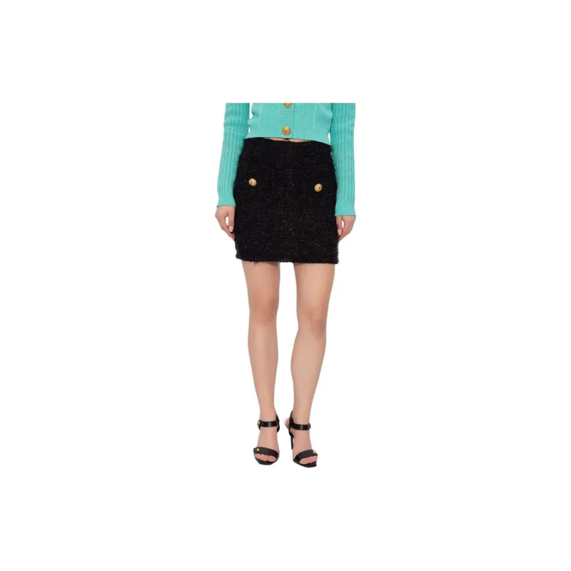 BALMAIN Tweed Mini Skirt-2