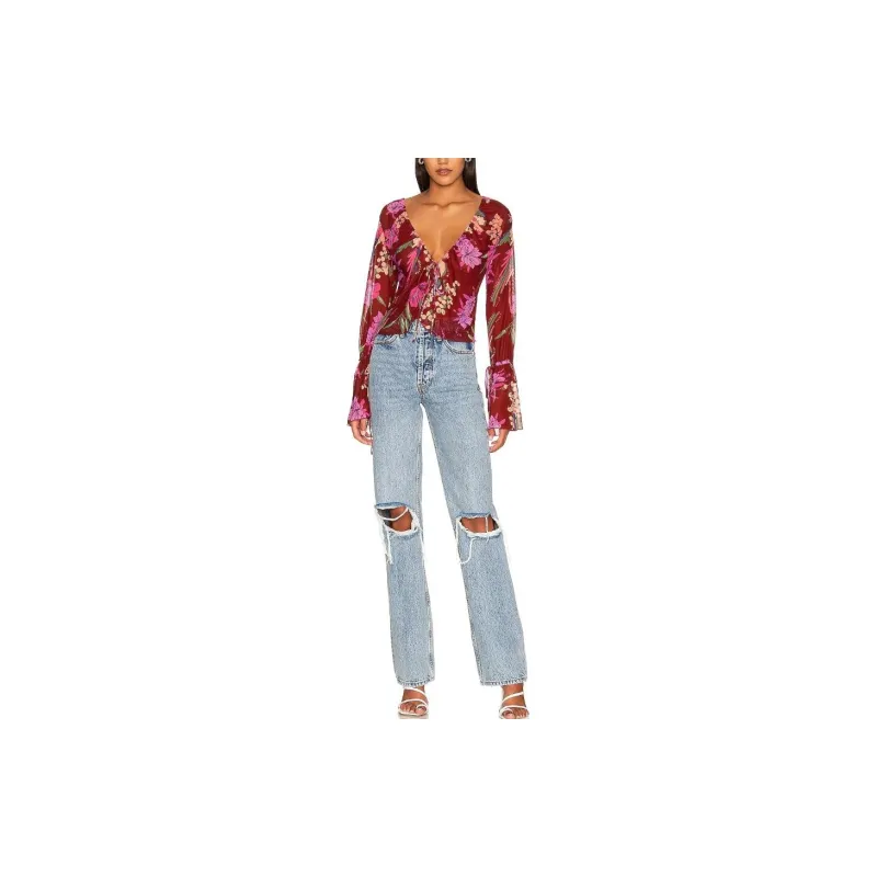 FREE PEOPLE Shirts Women's Red-1
