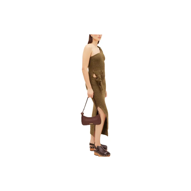 Jacquemus La Robe Maille Knotted Knit Dress-3