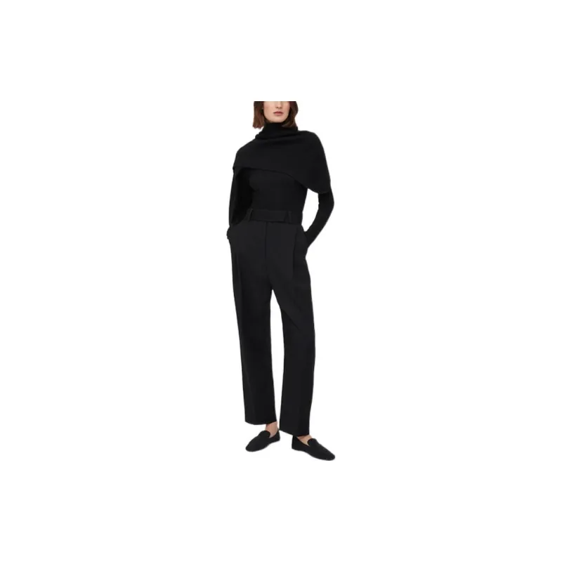 TOTEME Deep Pleat Wool Trousers-1