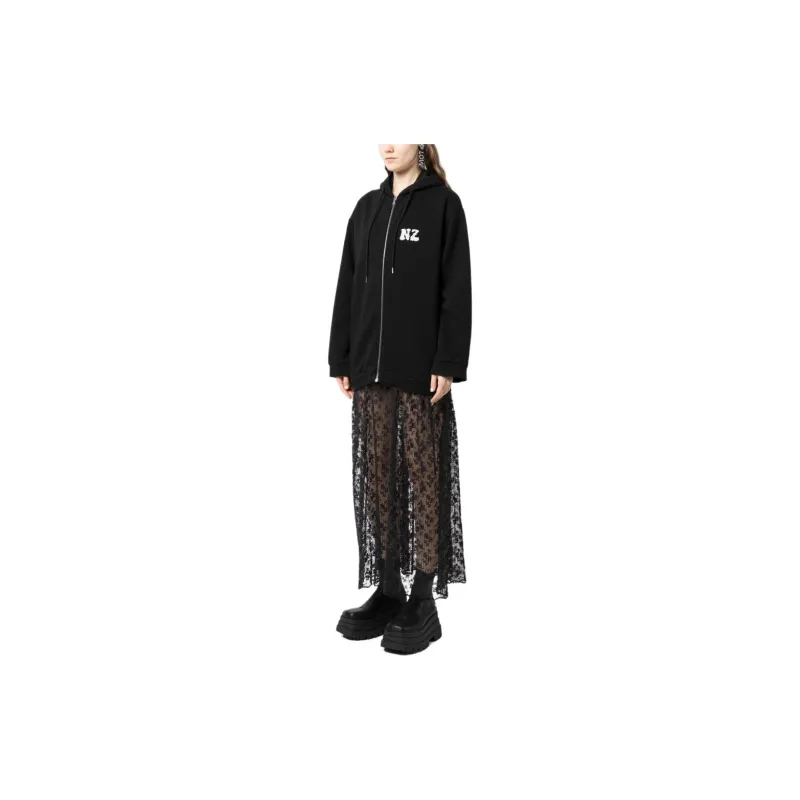 NATASHA ZINKO Combo Logo print Hoodie Dress-3