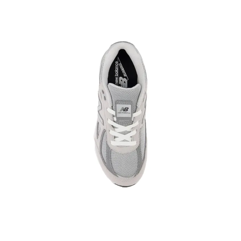 New Balance NB 990 V4 Slip Resistant Cushioning Low Top Kids' Running Shoes Cool Gray & Silver Thread Teenagers-2