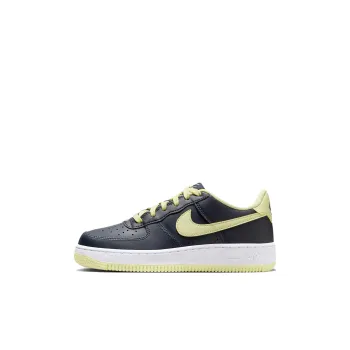 Nike Air Force 1 Anti Slip Wear Resistant Low Top Kids' Skateboarding Shoes Black Yellow Kids'