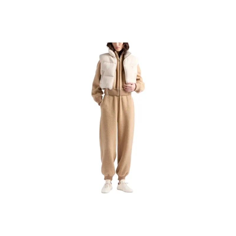 PRADA Logo patch Fleece Track Pants-1