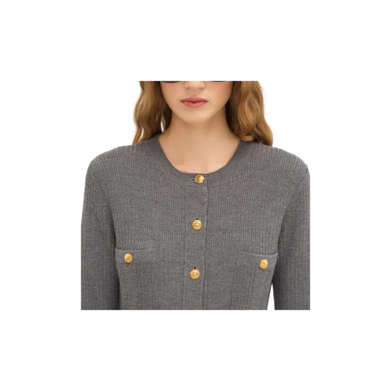 Chloé Fitted Knit Long Cardigan-4