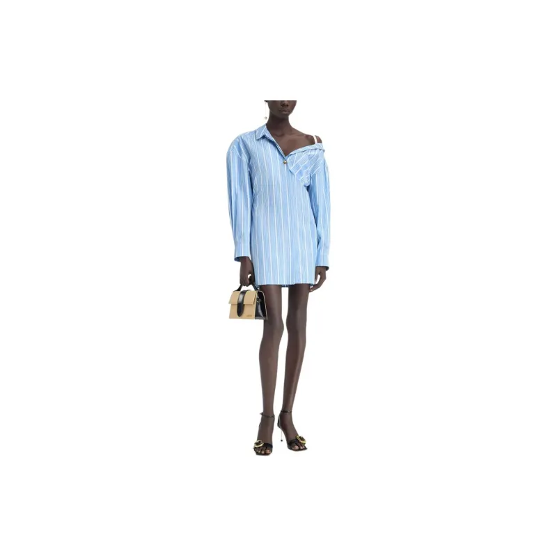 Jacquemus Striped Long Sleeved Dress-2