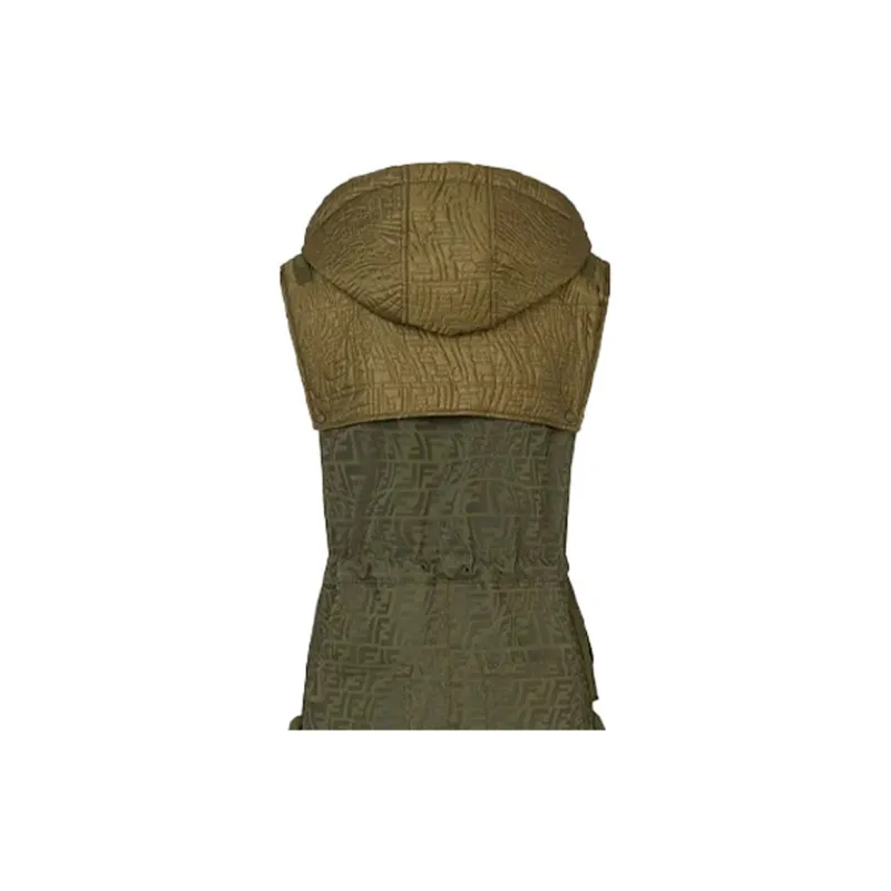 FENDI Sleeveless Dresses Women's Green-2