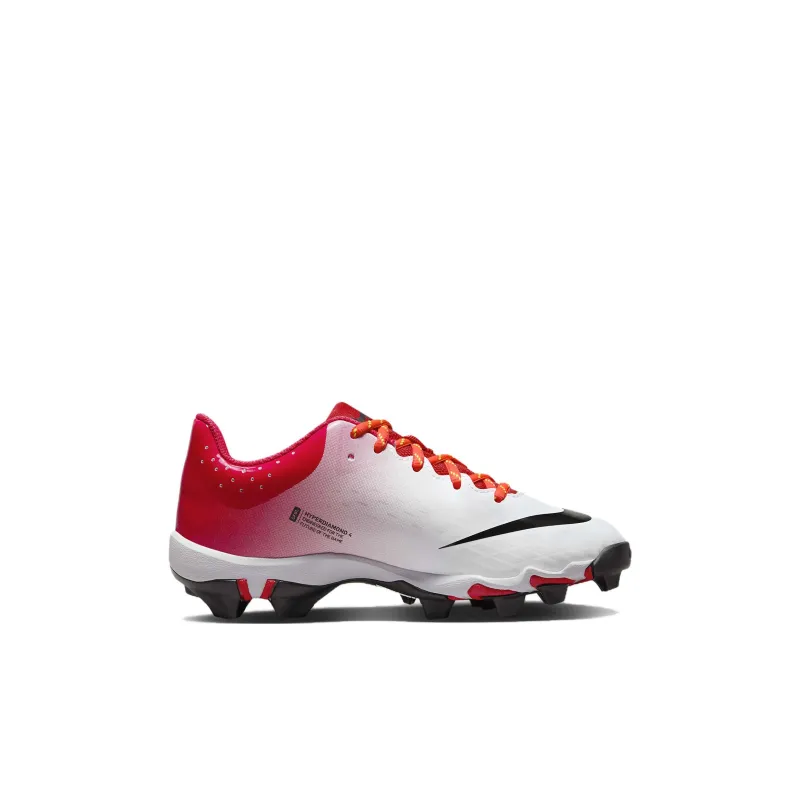 Nike Hyperdiamond 4 Keystone GG GS 'White University Red'-1