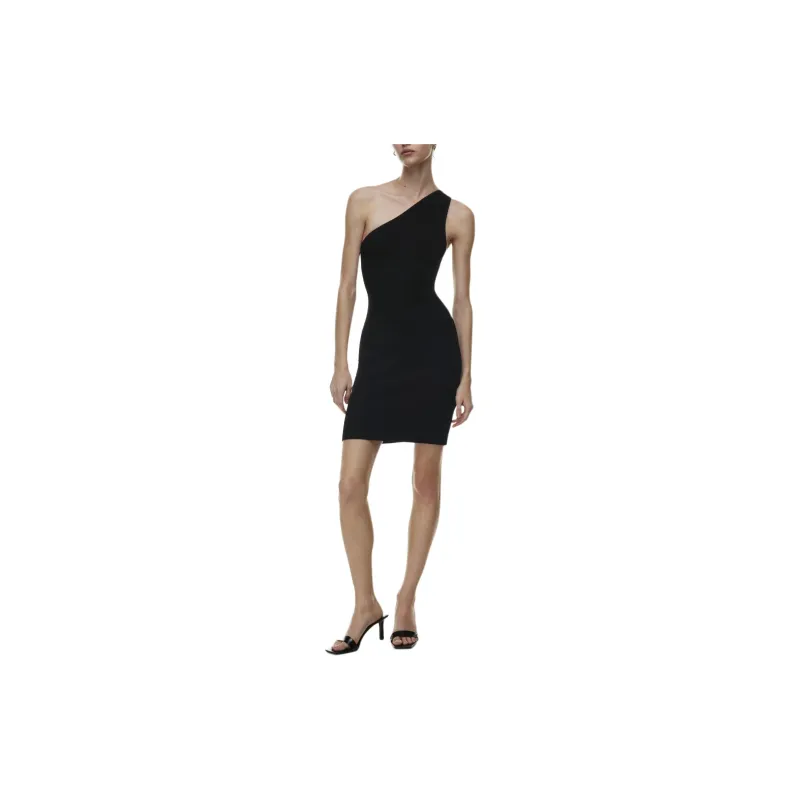 ARITZIA Babaton Sculpt Knit Seven Mini Dress Sleeveless Dress Women's Black-2