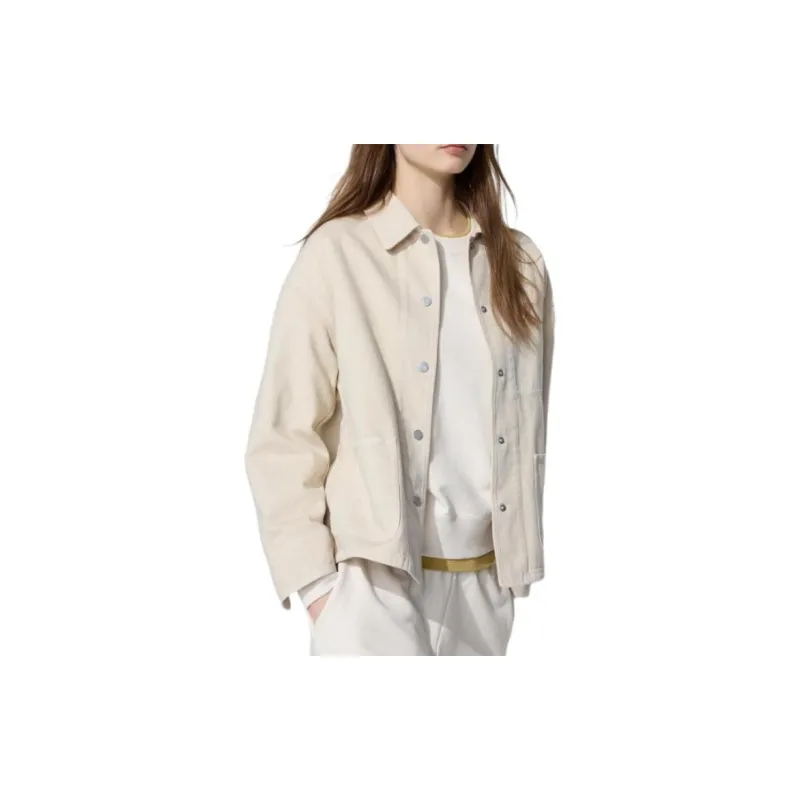UNIQLO Denim Jacket Women's Beige-2
