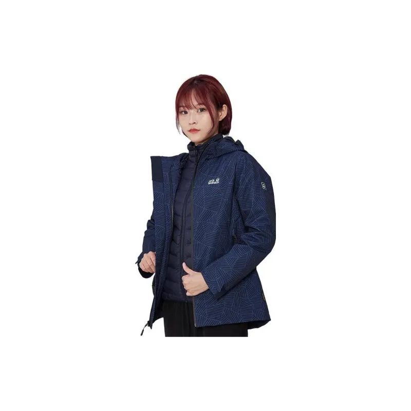 Jack Wolfskin Waterproof And Windproof Windbreaker Jacket Women's-5