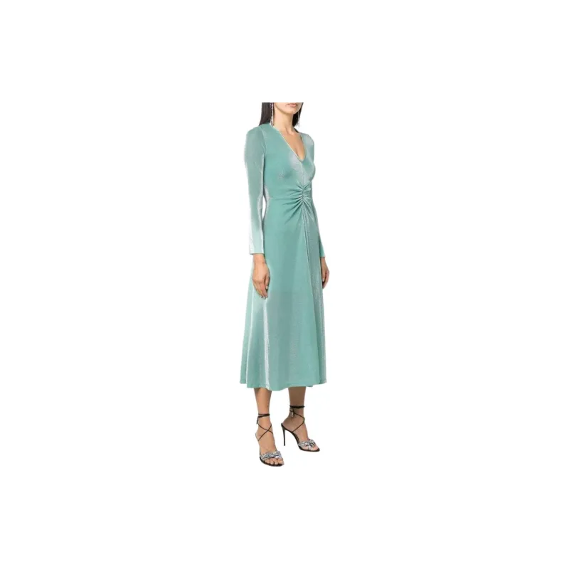 Rotate Long-Sleeved Dresses Women's Green-3