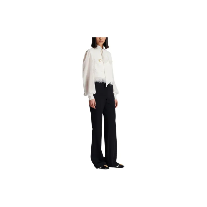 BALMAIN Tweed Long Sleeved Jacket-4