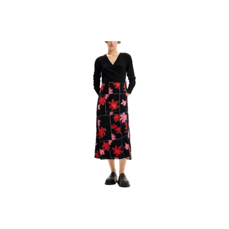 Desigual Long Sleeved Dress Women's Black-2