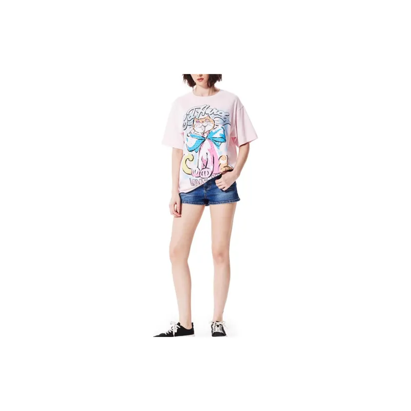 Ed Hardy T Shirt Women's Cherry Blossom Pink-5