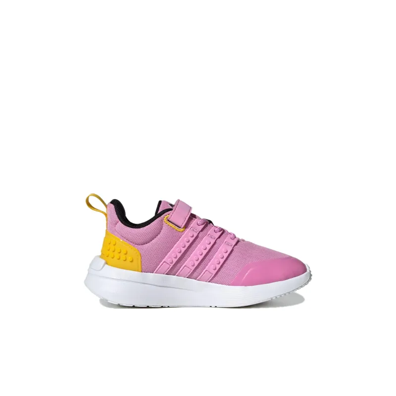 LEGO x Adidas Neo Racer TR21 Slip Resistant Low Top Kids' Running Shoes Pink Yellow Kids'-1