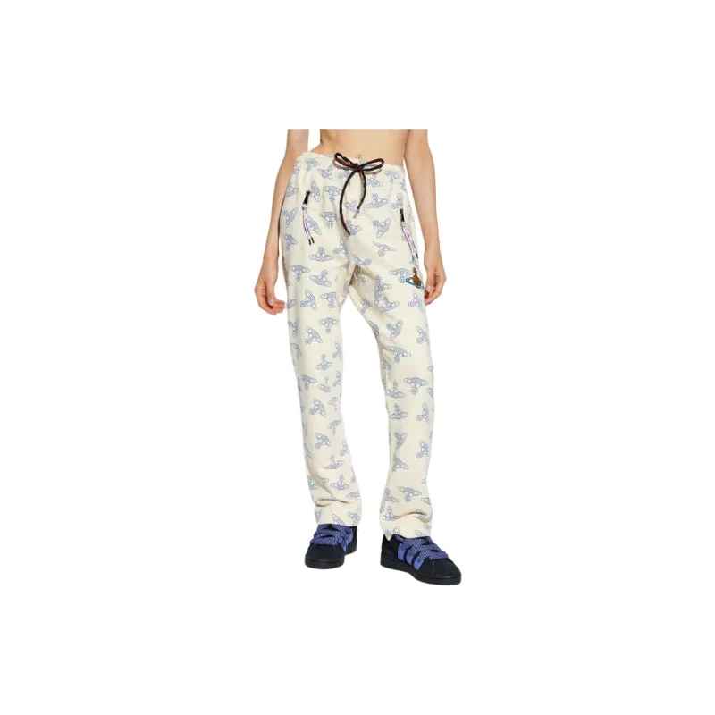Vivienne Westwood All Over Logo Patterned Drawstring Pants-2