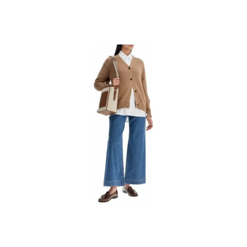 'S MAX MARA Lukas V Neck Buttoned Cardigan-1