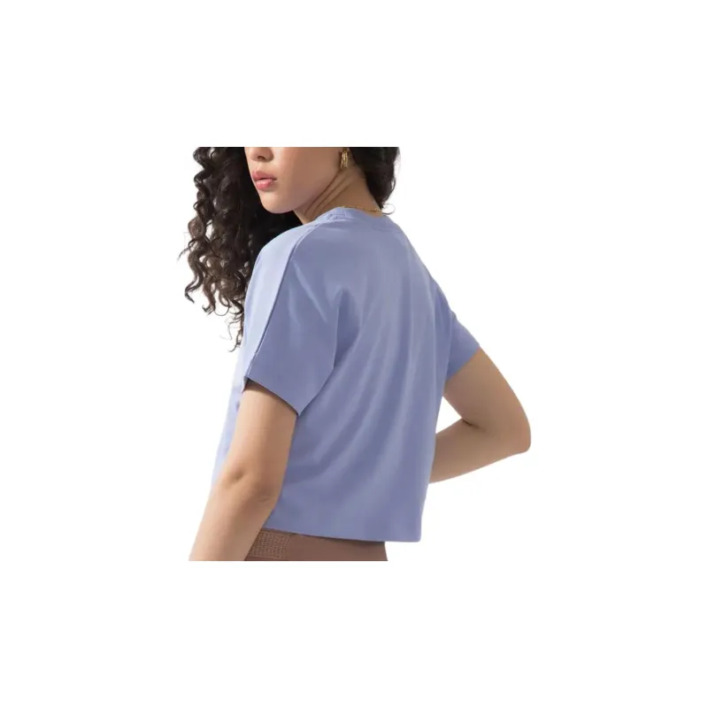 Nike Crop Tops Women's Light Purple-2