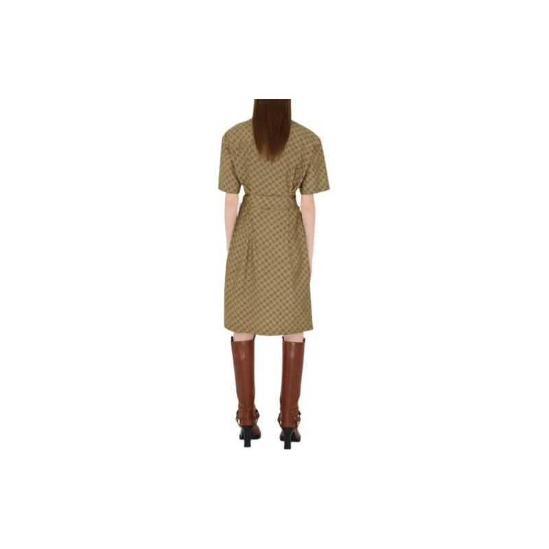 Burberry Checked Cotton Shirtdress-3