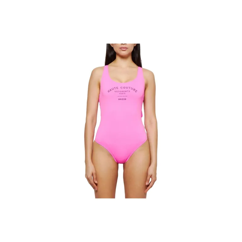 Vetements One-piece Swimsuit Women's Pink-2