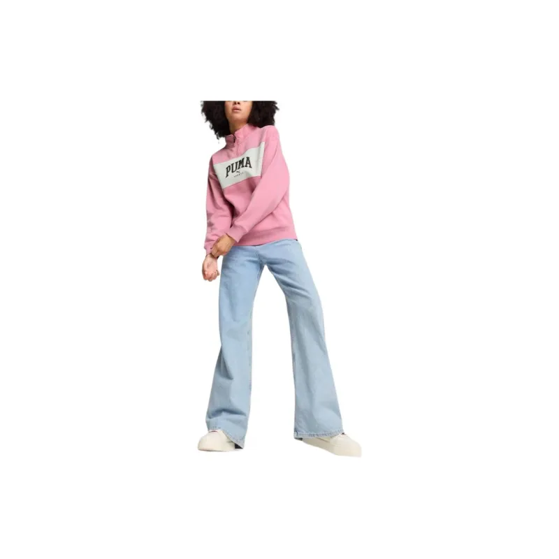 PUMA SS24 Women's Quarter-Zip Hoodie Sweatshirt Women's Pink-2