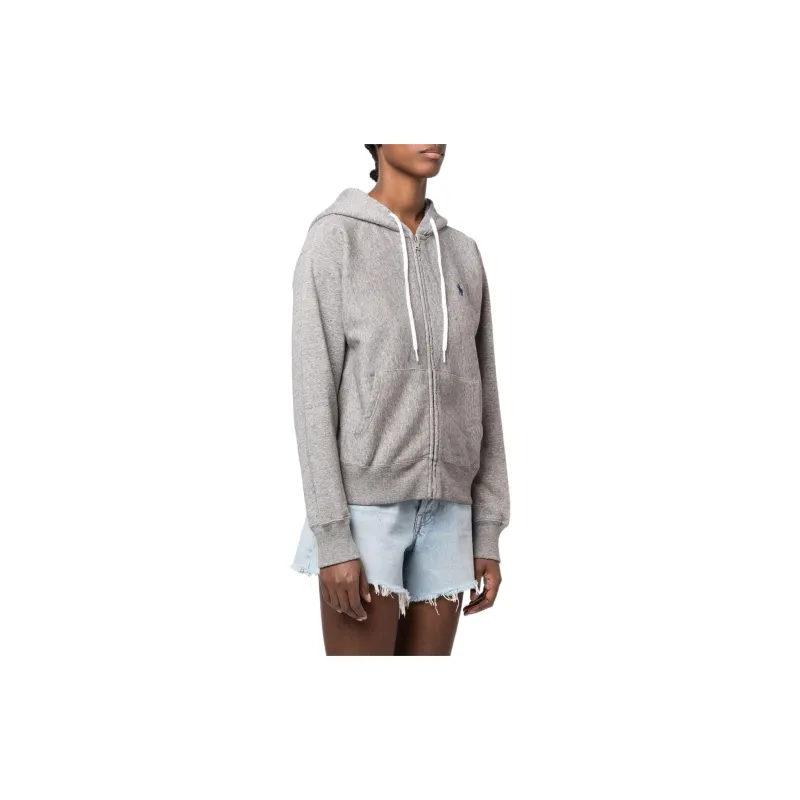 Polo Ralph Lauren SS22 Sweatshirt Coat Women's Gray-3