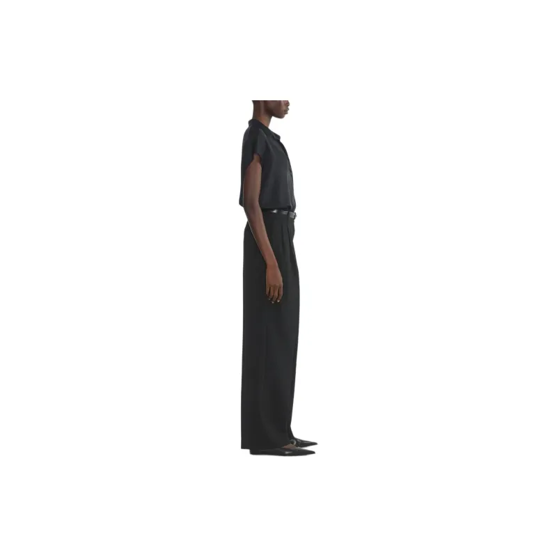 ARITZIA Babaton Parkway Satin Shirt Shirt Women's BLACK/Black-3