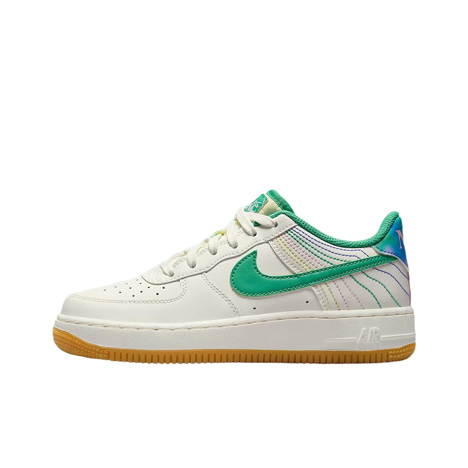 Nike Air Force 1 Low LV8 3 Heel Stitch Sail Stadium Green GS POIZON