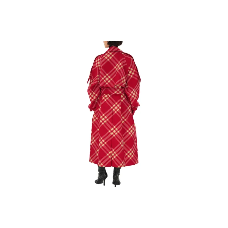 Burberry Trench Coat Women's Mailbox Red-3