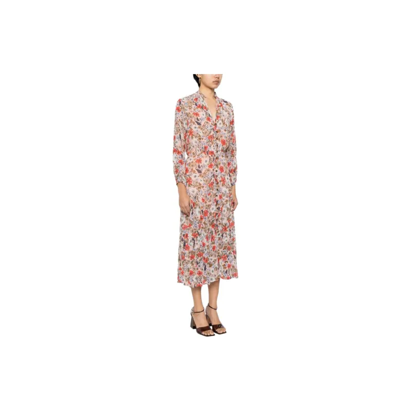 VERONICA BEARD Zovich Floral-print Dress-4