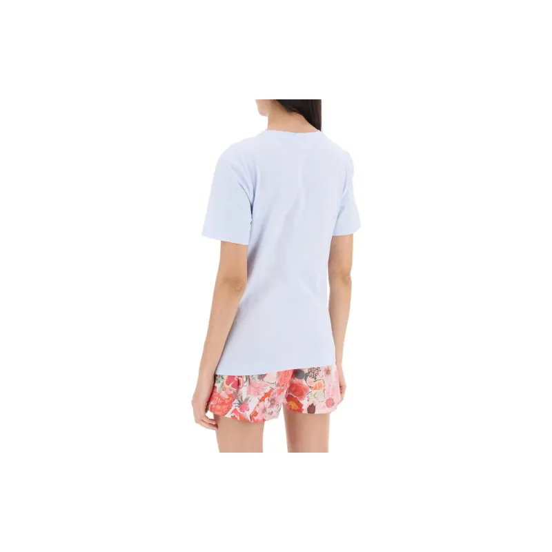 MARNI Hand Embroidered Logo T Shirt 'Light Blue'-4
