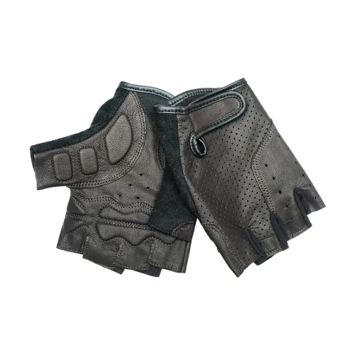 NOOLDERS Genuine Leather Gloves Men's Black Dark Brown White