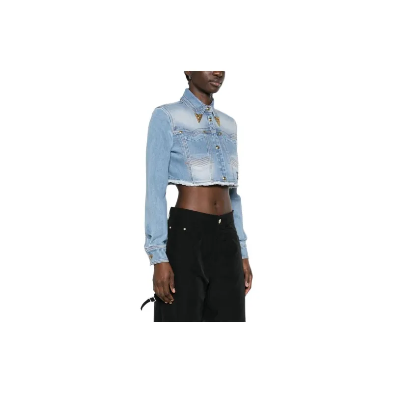 VERSACE JEANS COUTURE SS24 Denim Jacket Women's Blue-3