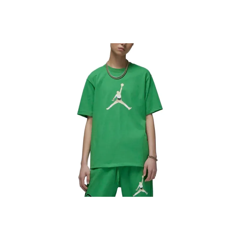 Jordan Drop Shoulder Sleeve T Shirt Women's Green-3
