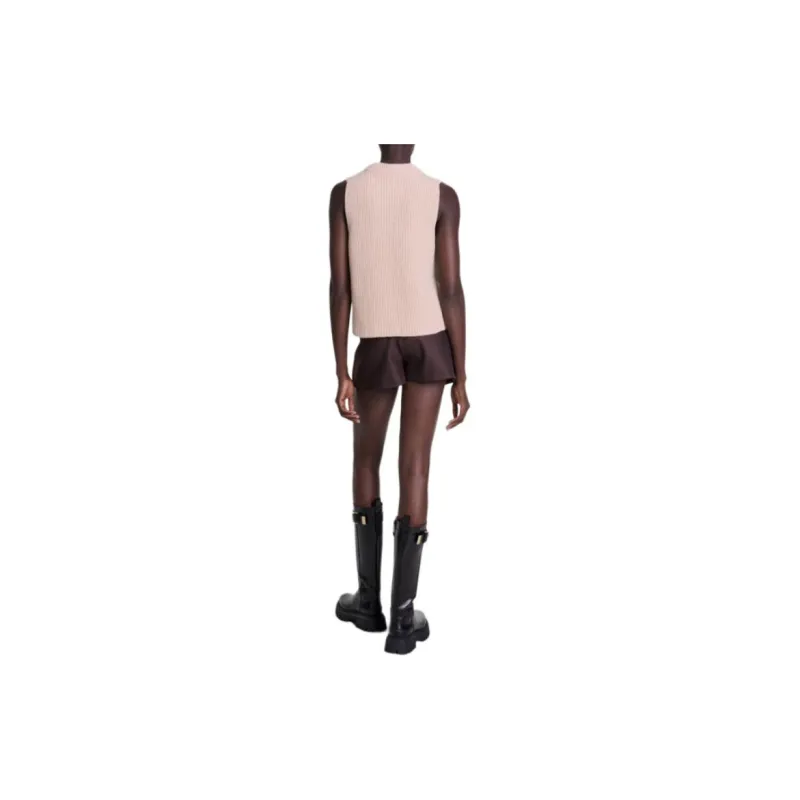 Maje Sleeveless Wool Sweater-2