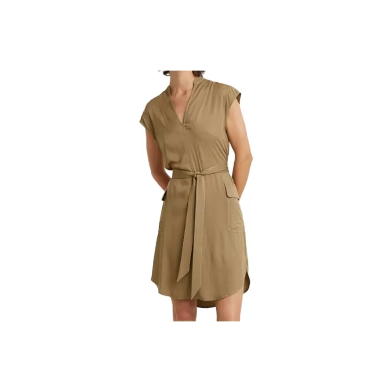 G-STAR RAW Sleeveless Dress Women's Beige-2