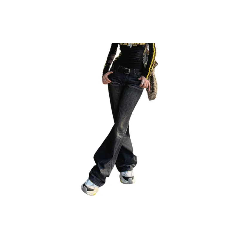 ZNZX FW24 Jeans Women's Black Gray-1