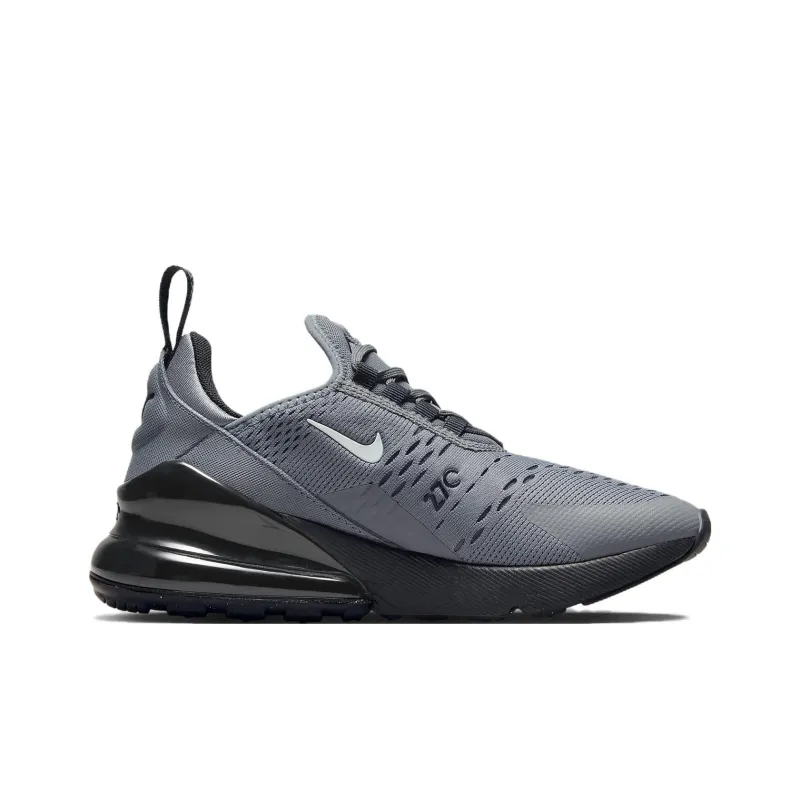 Nike Air Max 270 Wear-resistant And Lightweight Kids Lifestyle Shoes Gray Teenagers-1