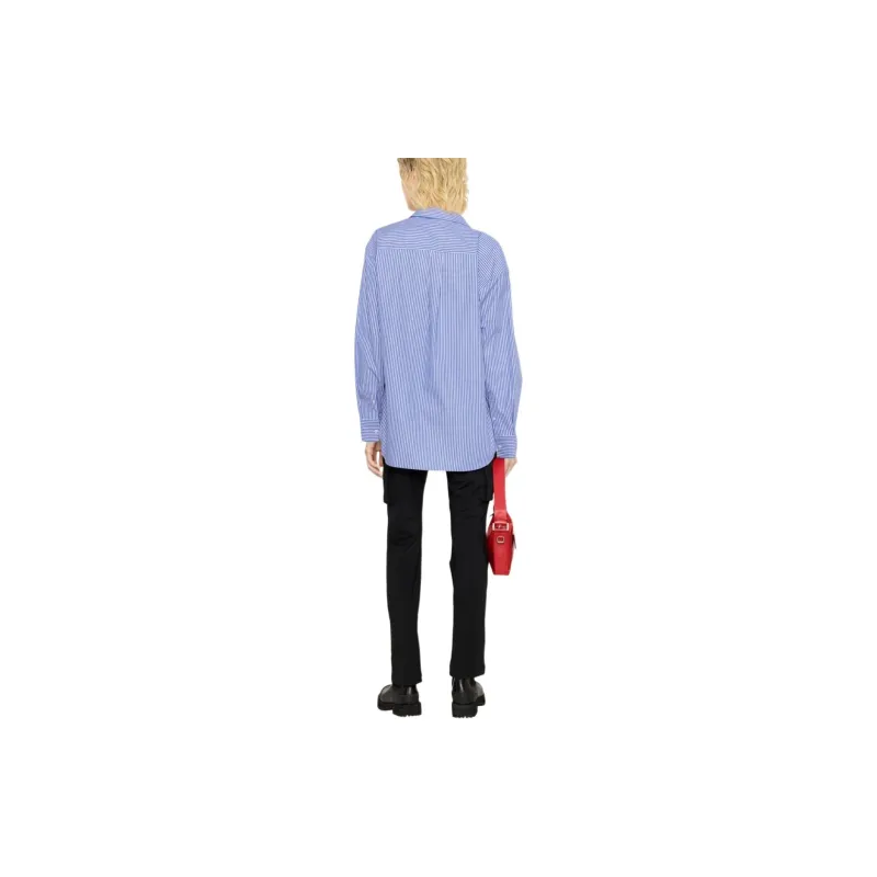 Alexander Wang Logo Patch Boyfriend Shirt-1