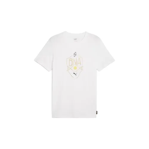 PUMA X NEYMAR JR T-Shirts Men White Sand Dune