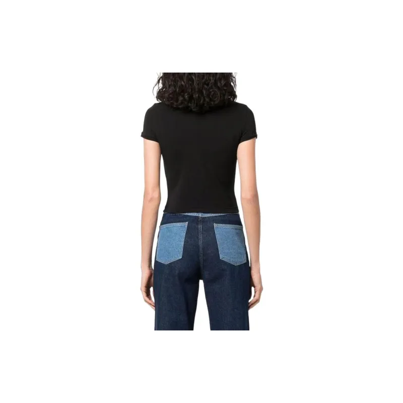 PUMA ACTIVE ESS Crop Tops Women's Black-3