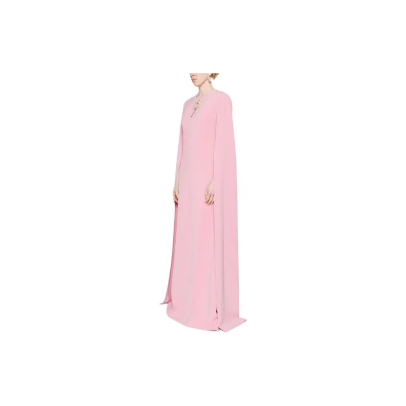 ELIE SAAB SS24 Long-Sleeved Dresses Women's Fuchsia-3