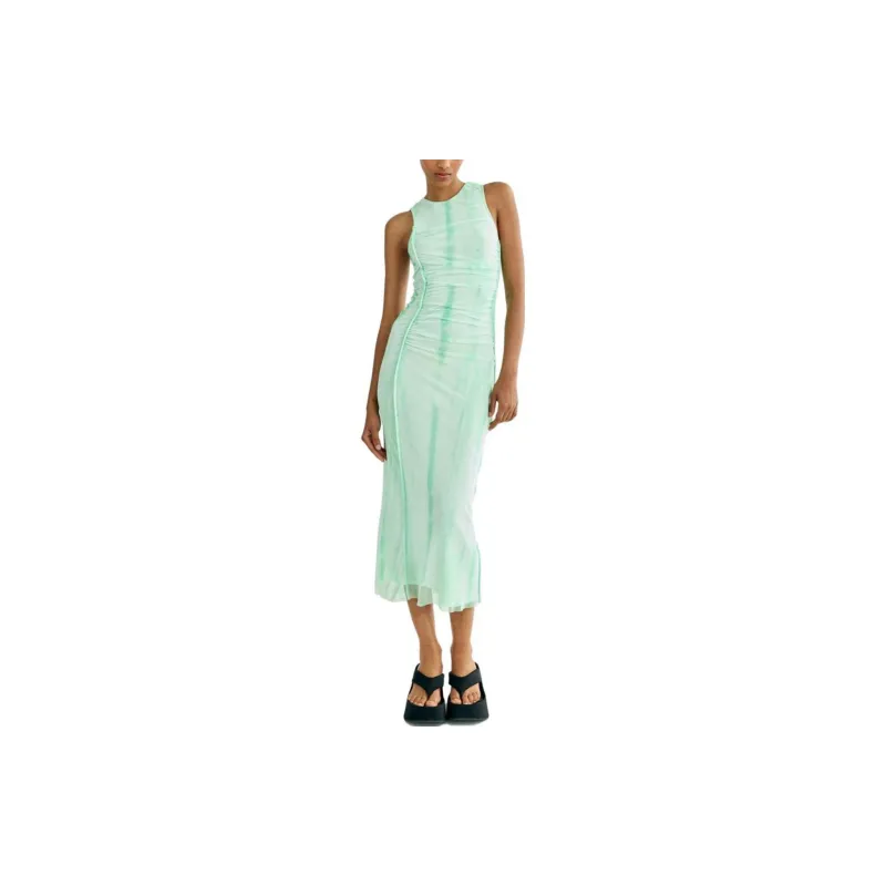 ZARA Sleeveless Dresses Women's Apple Green-2